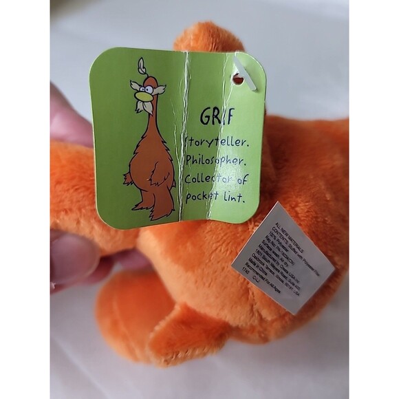 NEGU GRIF 7” ORANGE PLUSH Storyteller Philosopher Collector Pocket Lint - Picture 5 of 16